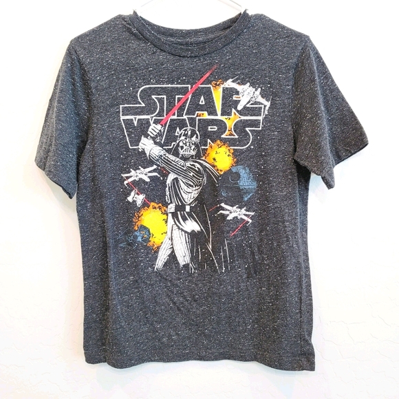 💕 Star Wars Gray Graphic Tee Boy's Size XL - Picture 1 of 9